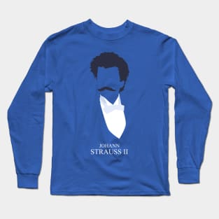 Johann Strauss II - Minimalist Portrait Long Sleeve T-Shirt